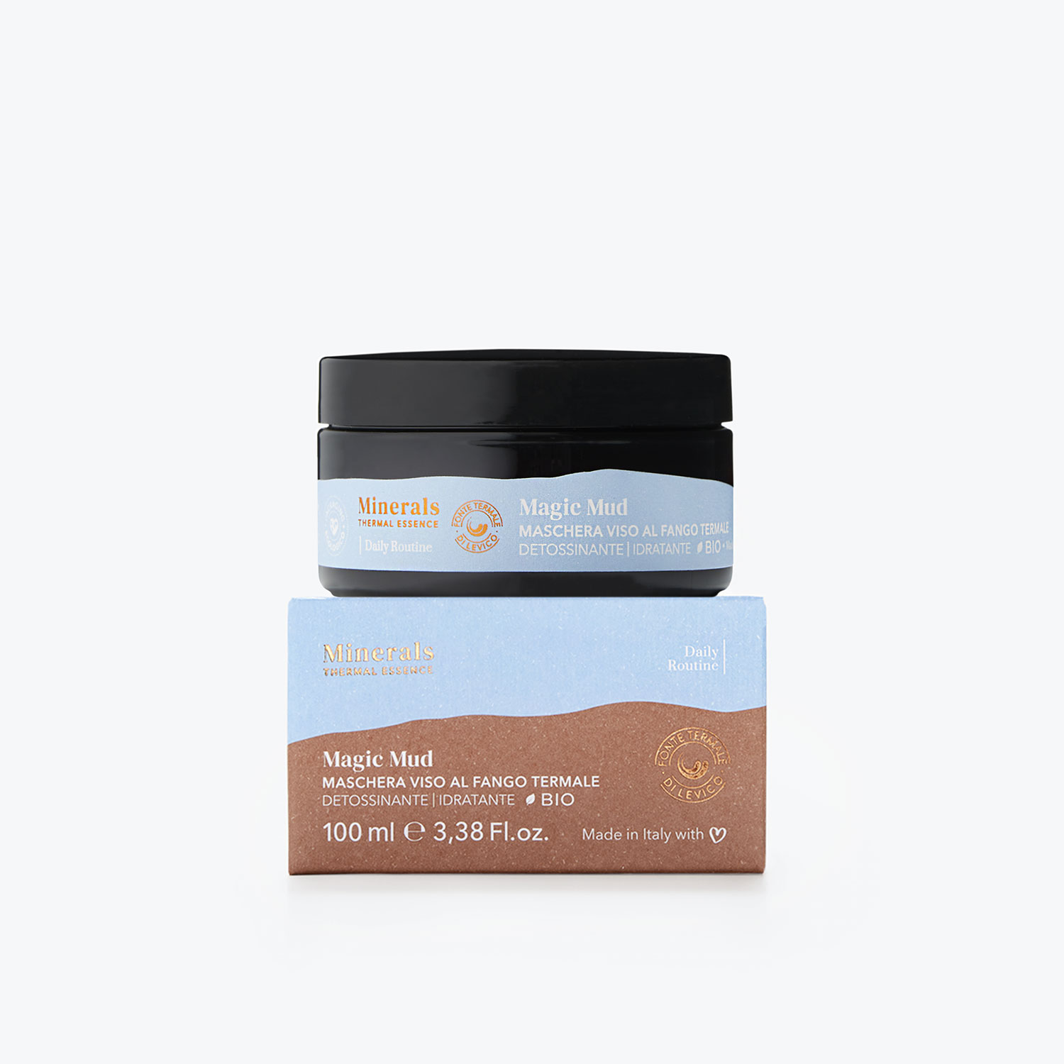 Maschera viso al fango termale